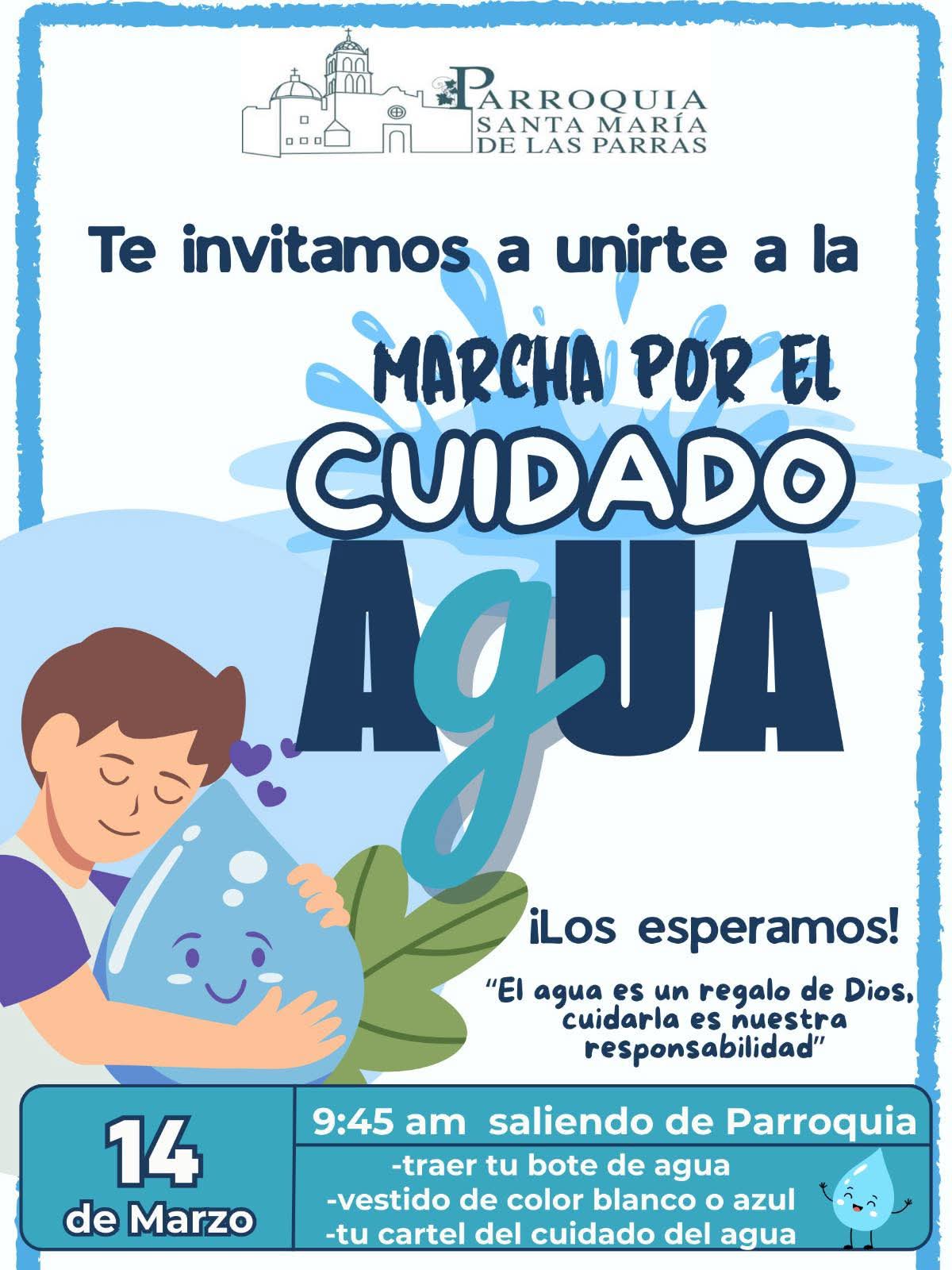 Marcharán por el cuidado del agua