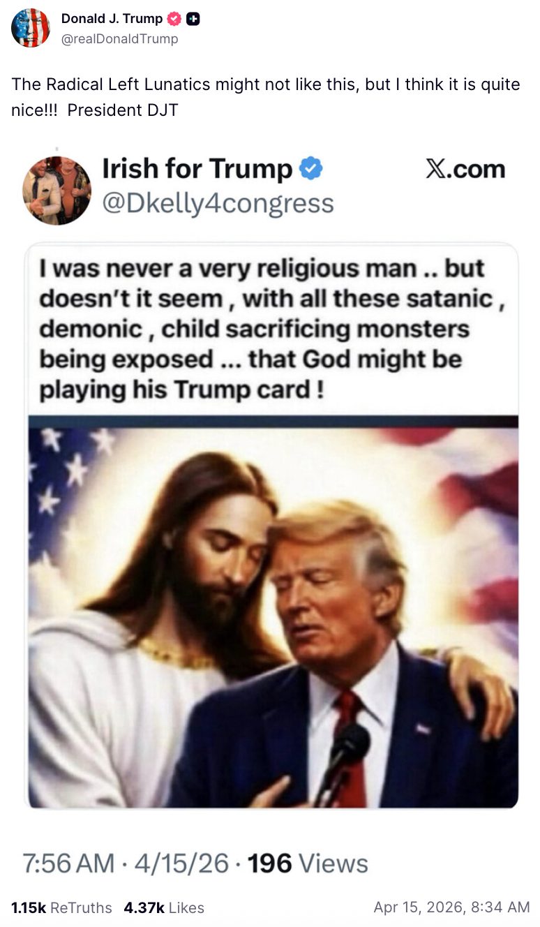 “Jesús está conmigo” afirma Donald Trump