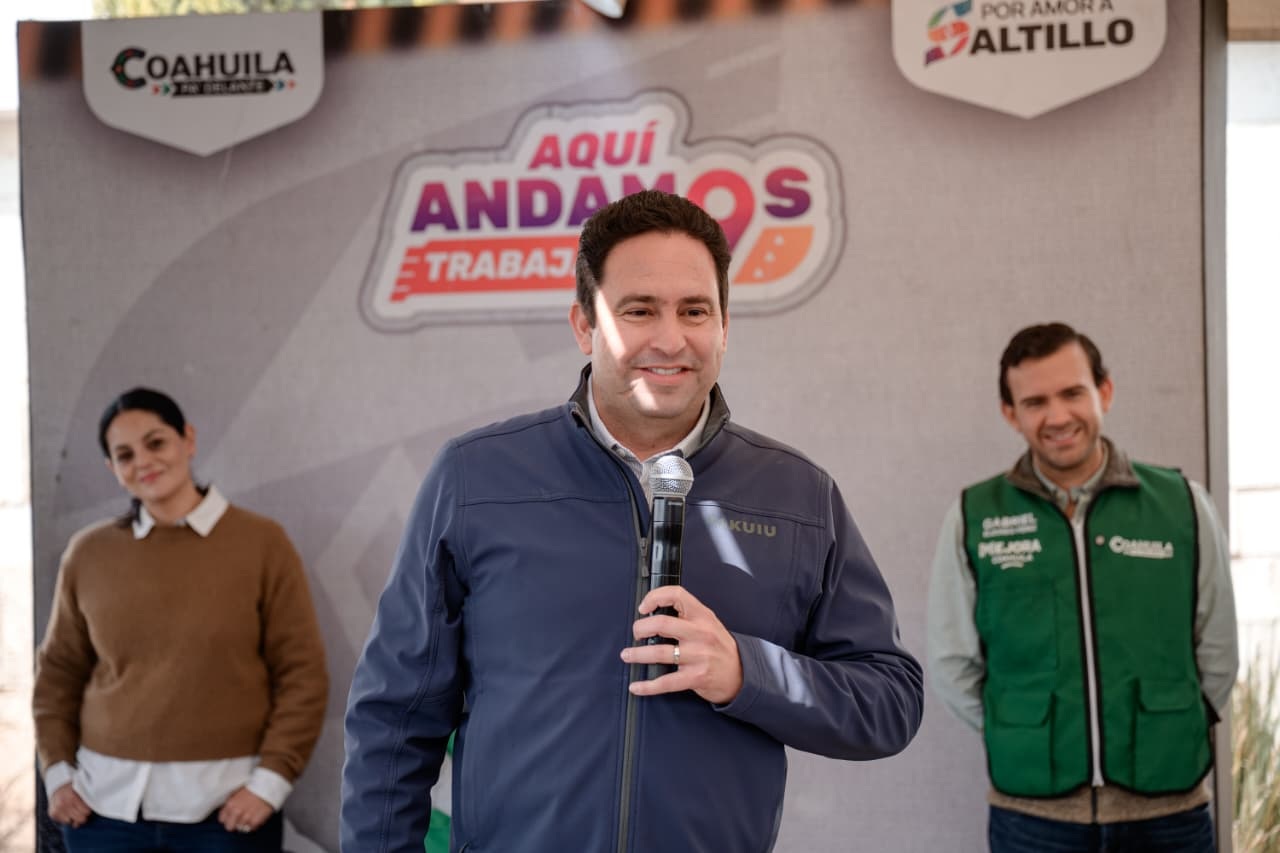 Arranca Javier Díaz más obras sociales en Saltillo