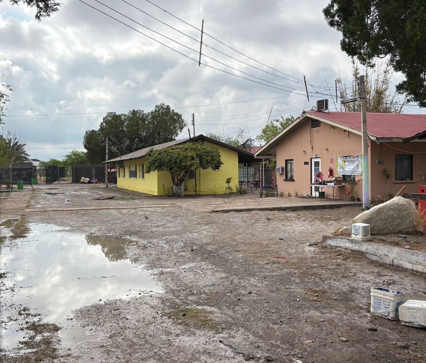 Causa estragos la lluvia en Casa Hogar Galilea