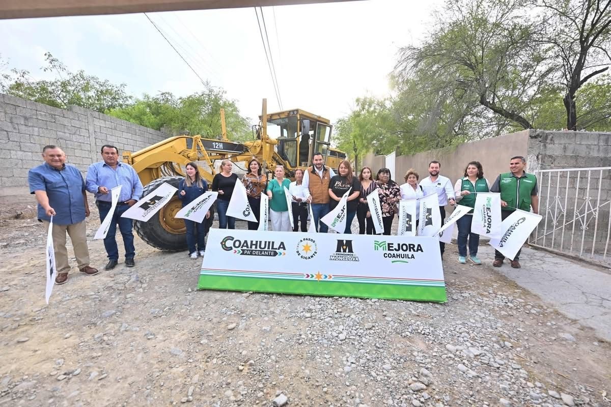 Carlos Villarreal entrega y arranca obras por más de 16 mdp en Monclova