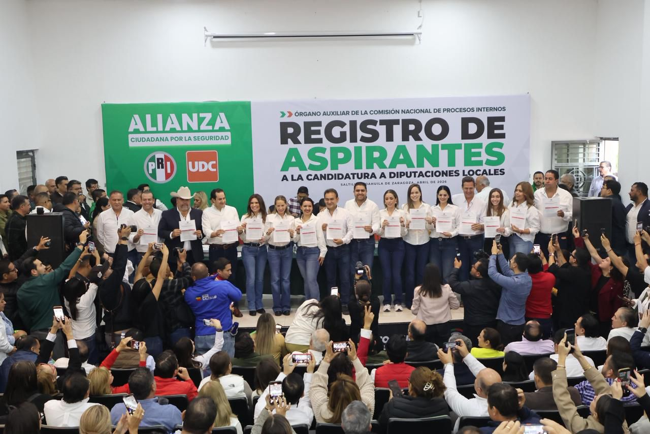 Se registran precandidatos del PRI; van por los 16 distritos locales de Coahuila