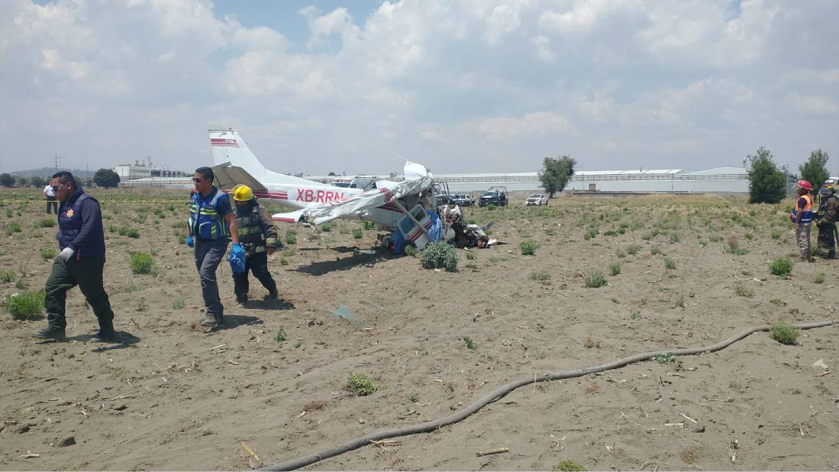 Se Desploma Avioneta en Huejotzingo, Puebla: confirman tres personas sin vida