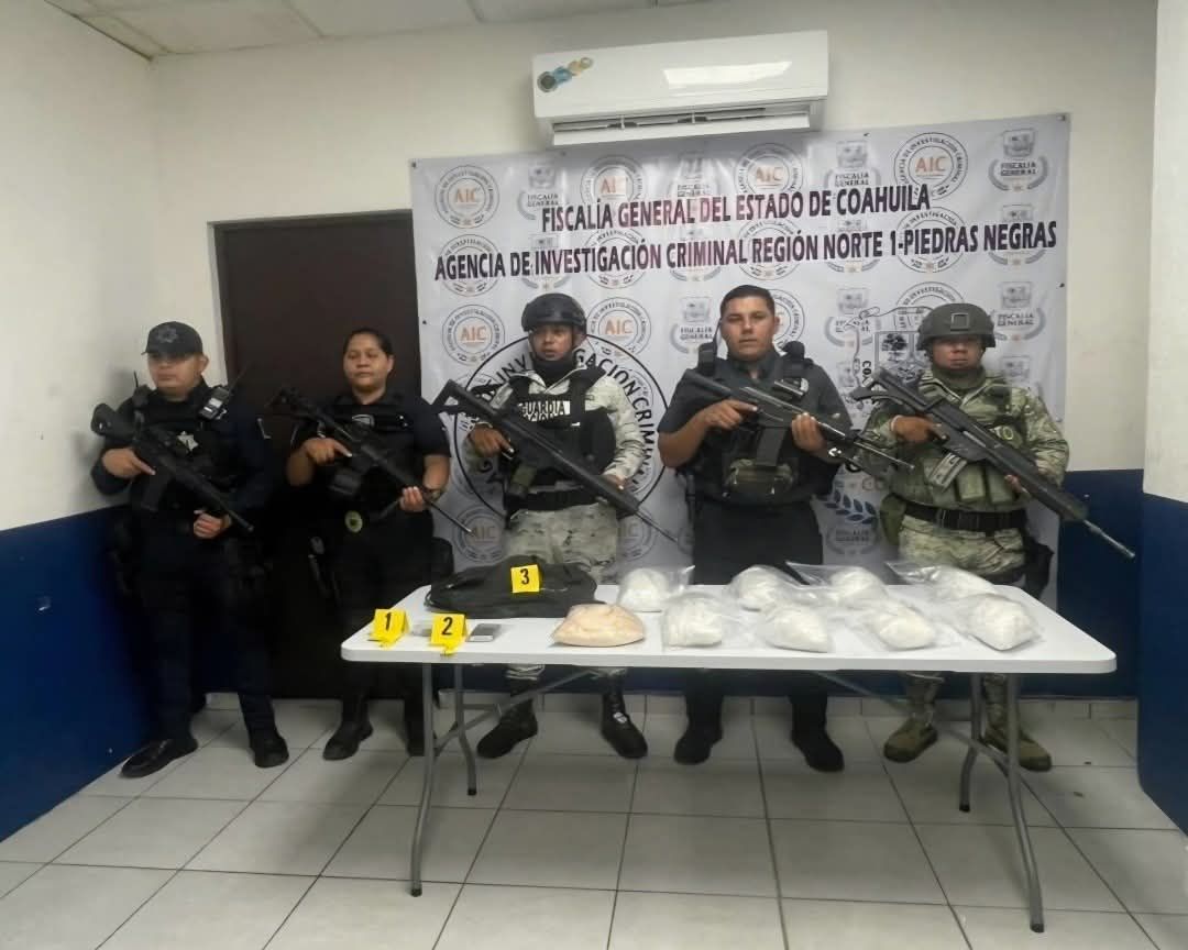 Decomisan 8 kilos de “cristal” en Coahuila
