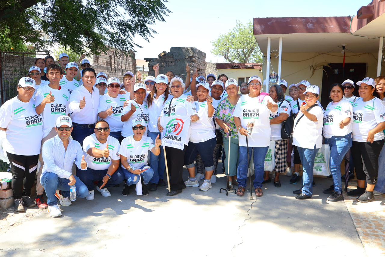 Avanza campaña de Claudia Garza con más recorridos en Nueva Rosita