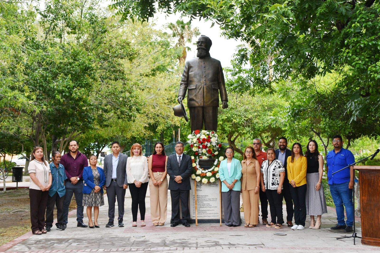 Conmemoran aniversario luctuoso de Venustiano Carranza en Cuatro Ciénegas