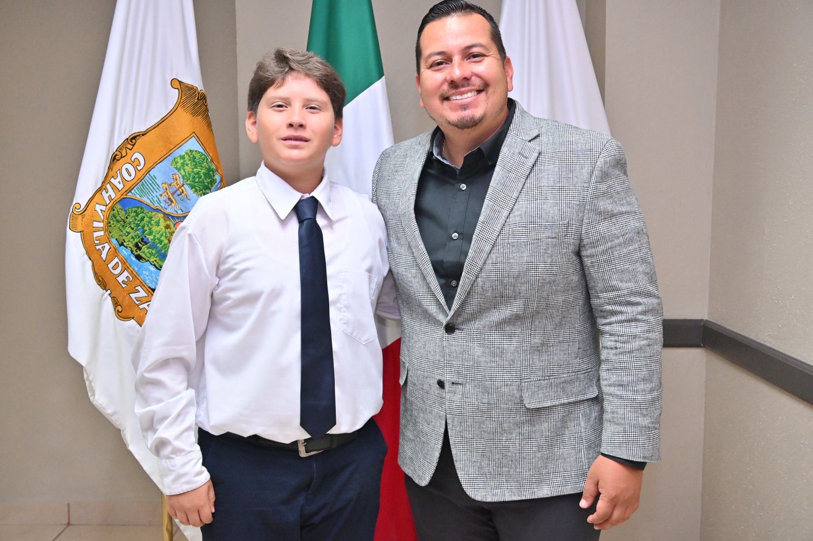 Ian Alejandro, es Alcalde del Cabildo Infantil de San Buena