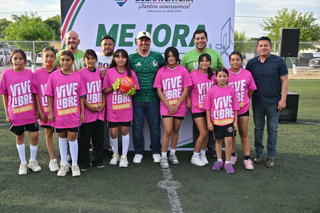 SAN BUENAVENTURA REHABILITA UNIDAD DEPORTIVA EN LA COLONIA BENITO JUÁREZ