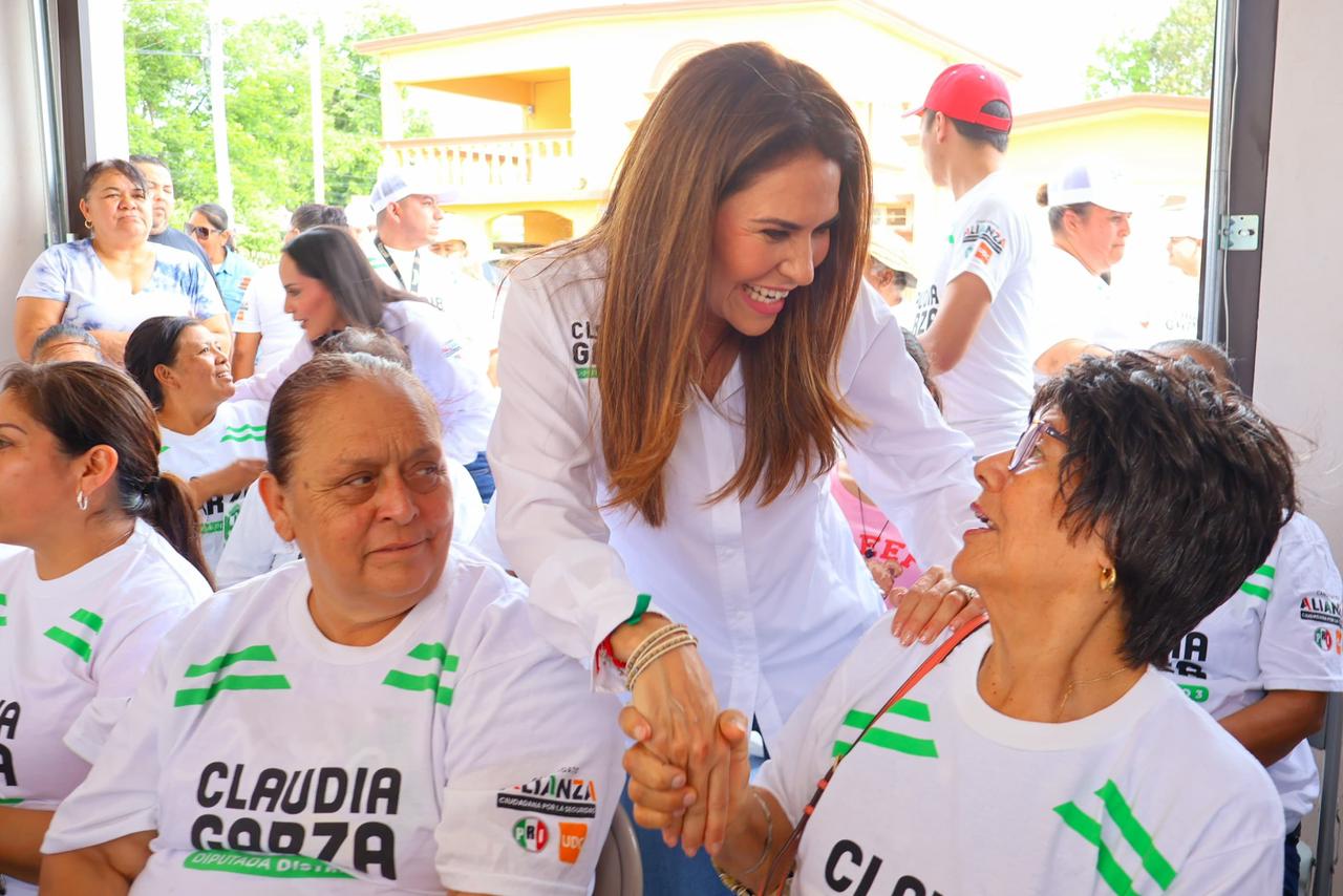 Claudia Garza cuenta con el respaldo y confianza de la gente