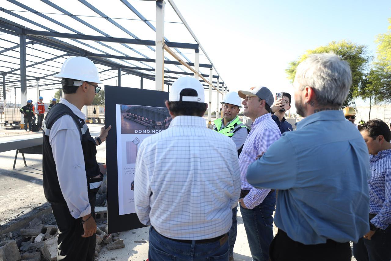 SUPERVISA MANOLO JIMÉNEZ TRABAJOS DE CONSTRUCCIÓN DE LA EXPO COAHUILA