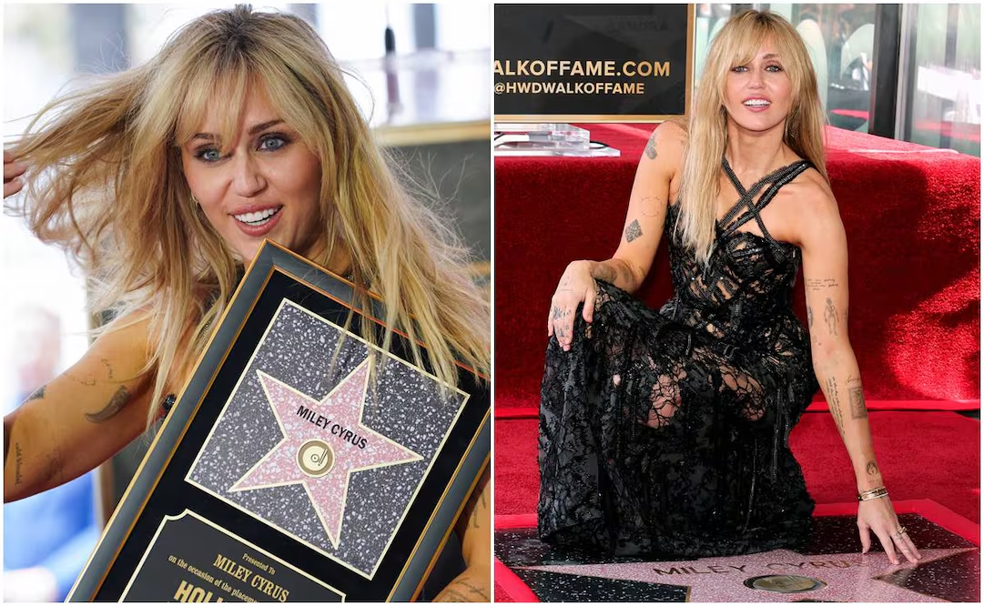 Miley Cyrus, inmortal; recibe estrella en el Paseo de la Fama de Hollywood