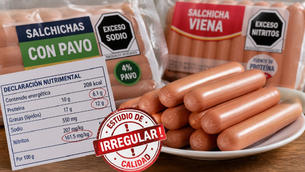 Profeco revela las salchichas con menos proteína y exceso de nitritos, que son dañinos