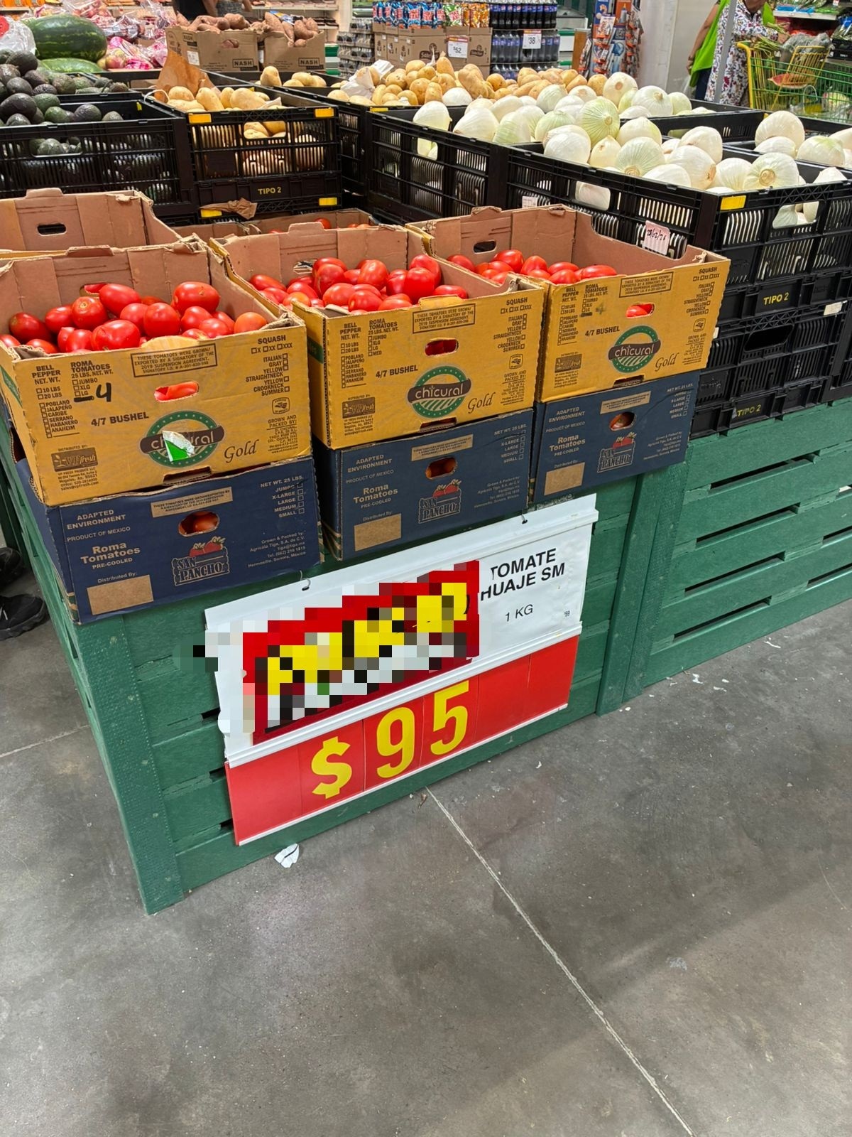 Hasta las nubes precio del jitomate: 95 pesos