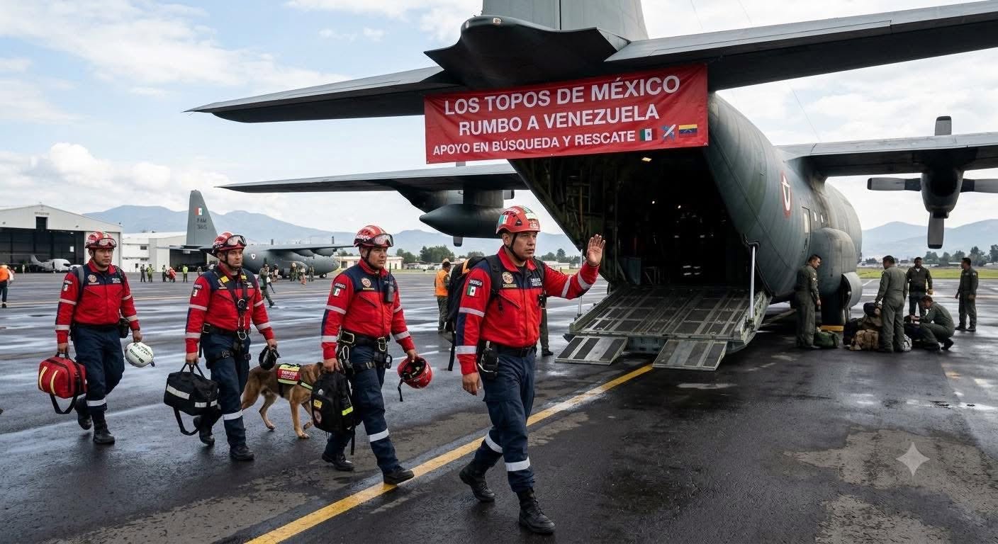 Vuelan Topos Aztecas hacia zona de desastre