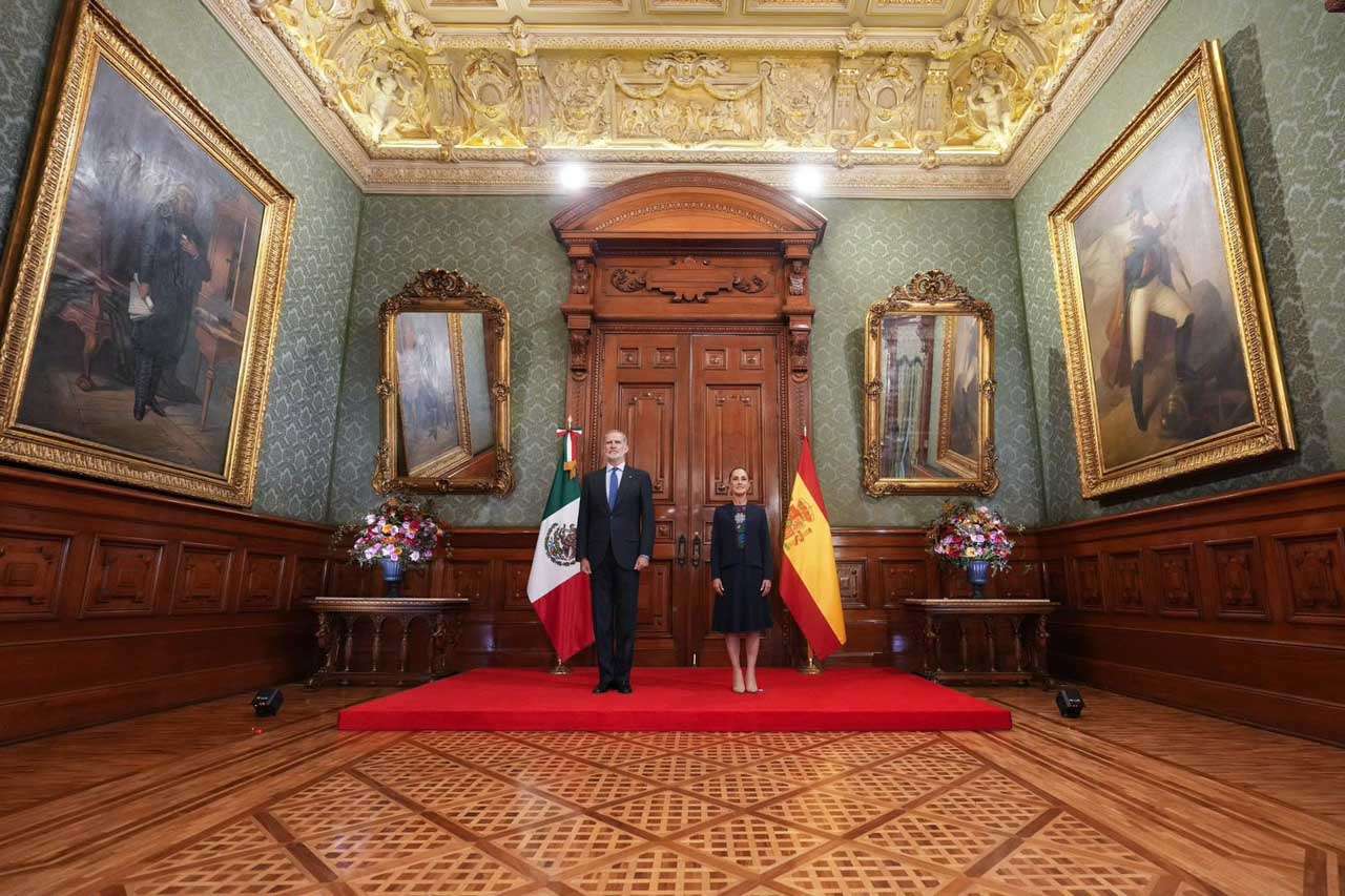 Acuerdan fortalecer relación bilateral Claudia Sheinbaum y el Rey Felipe VI