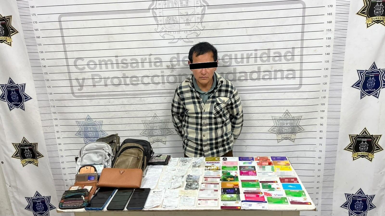 Detienen a carterista con un largo historial