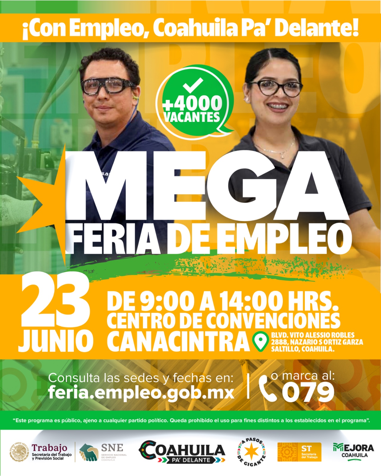 Continúan generándose en Coahuila ofertas laborales