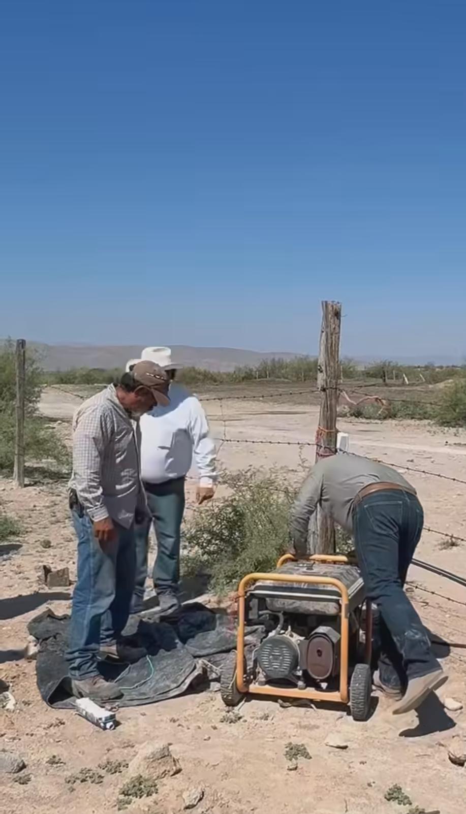 Entregan pozo de agua al Ejido Gabino Vázquez