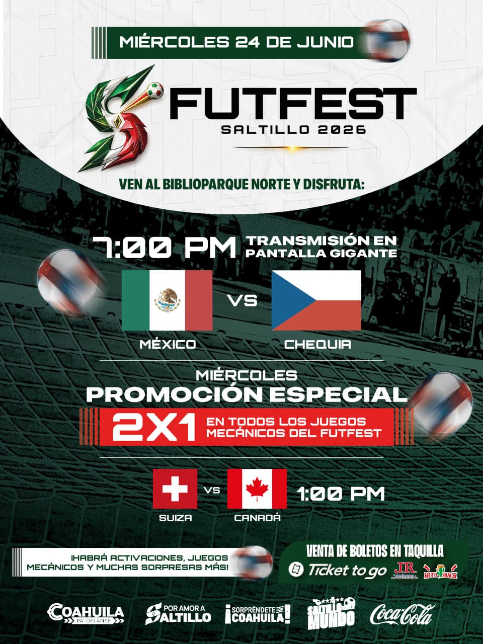 Vamos todos al FUTFEST para apoyar a la Selección Mexicana