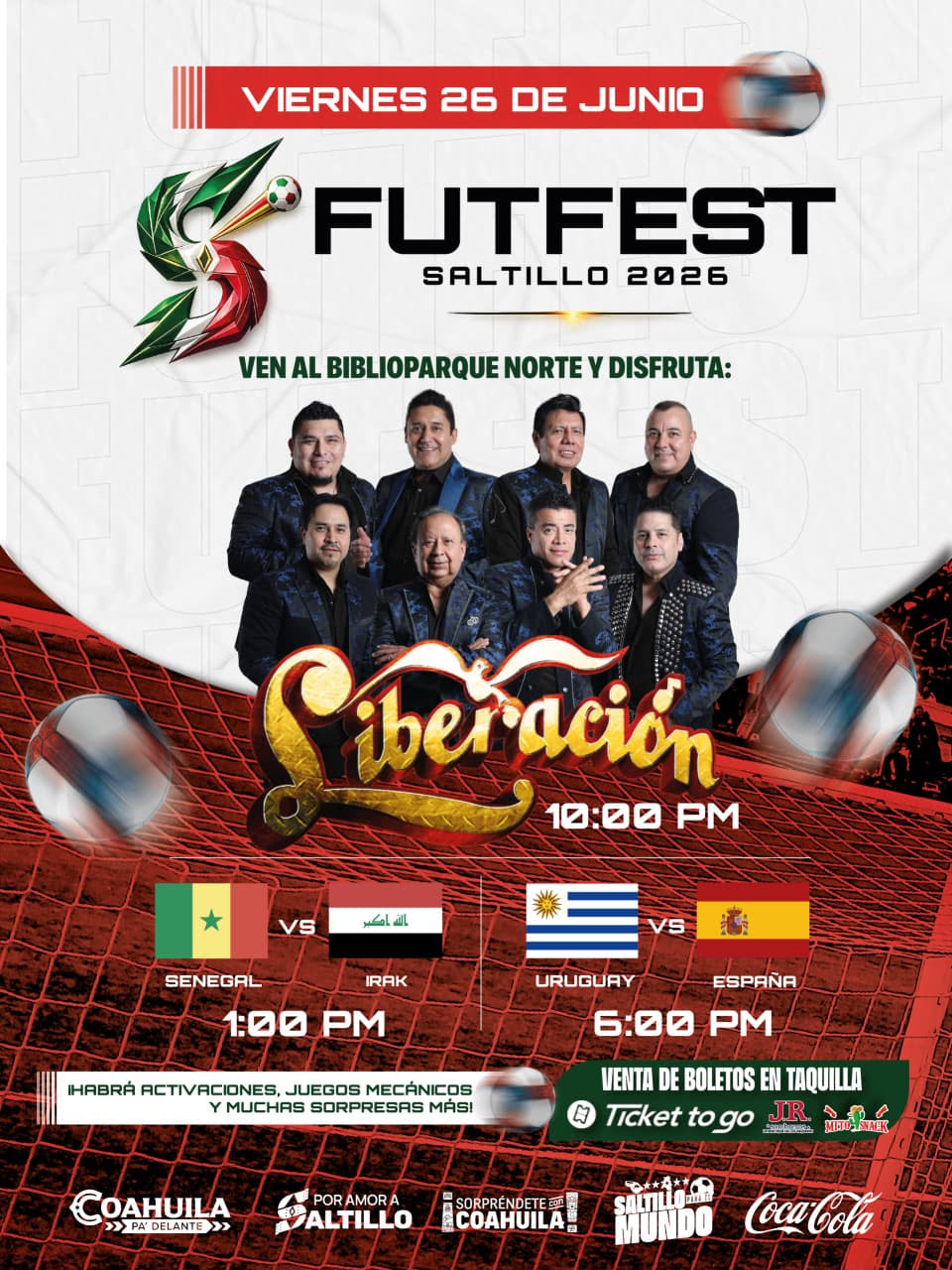Viernes de fútbol y música en el FUTFEST Saltillo 2026