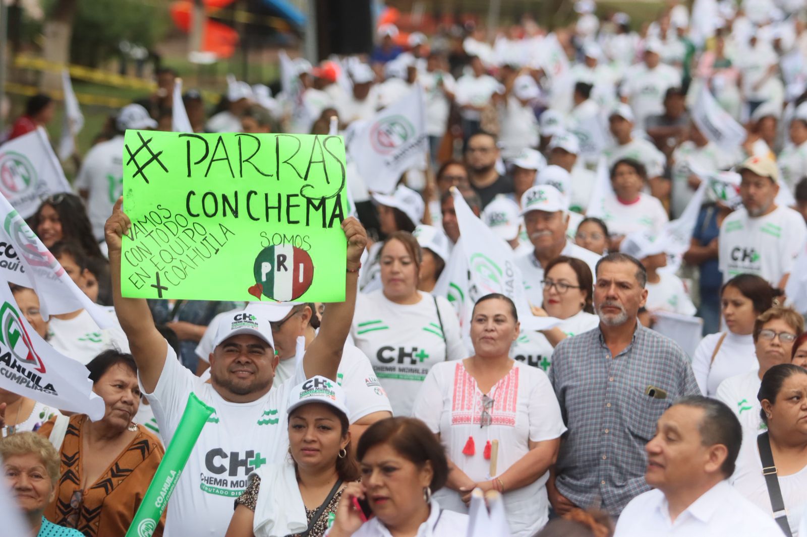 EN PARRAS SE SIENTE LA FUERZA DEL TRIUNFO: CHEMA MORALES