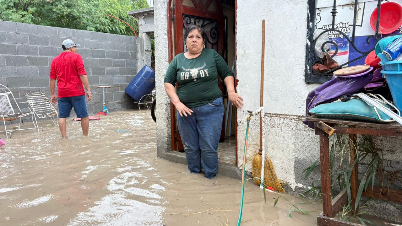 Alcanzó agua hasta un metro de altura