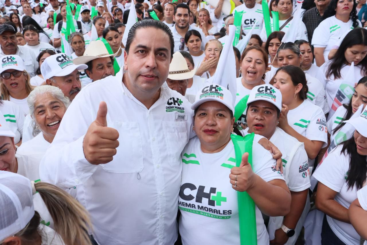 ARTEAGA RESPALDA CON FUERZA Y ENTUSIASMO A CHEMA MORALES EN SU GRAN CIERRE DE CAMPAÑA