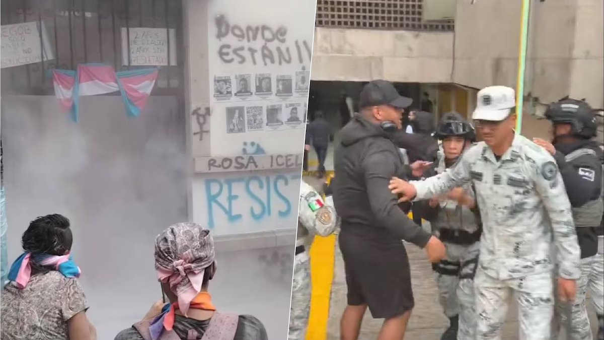 Guardia Nacional desaloja a colectivos trans de oficinas de la Segob: Continuarán con las protestas
