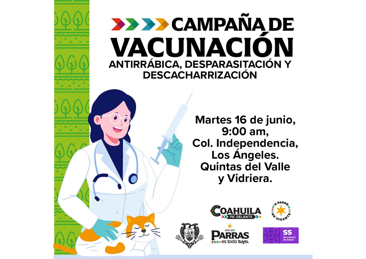 Llevarán campaña de salud animal y descacharrización a cuatro colonias de Parras