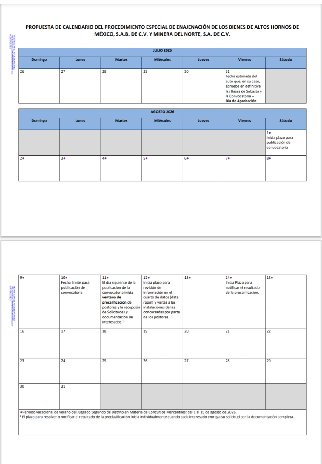 Presentan calendario; arranca ruta a subasta