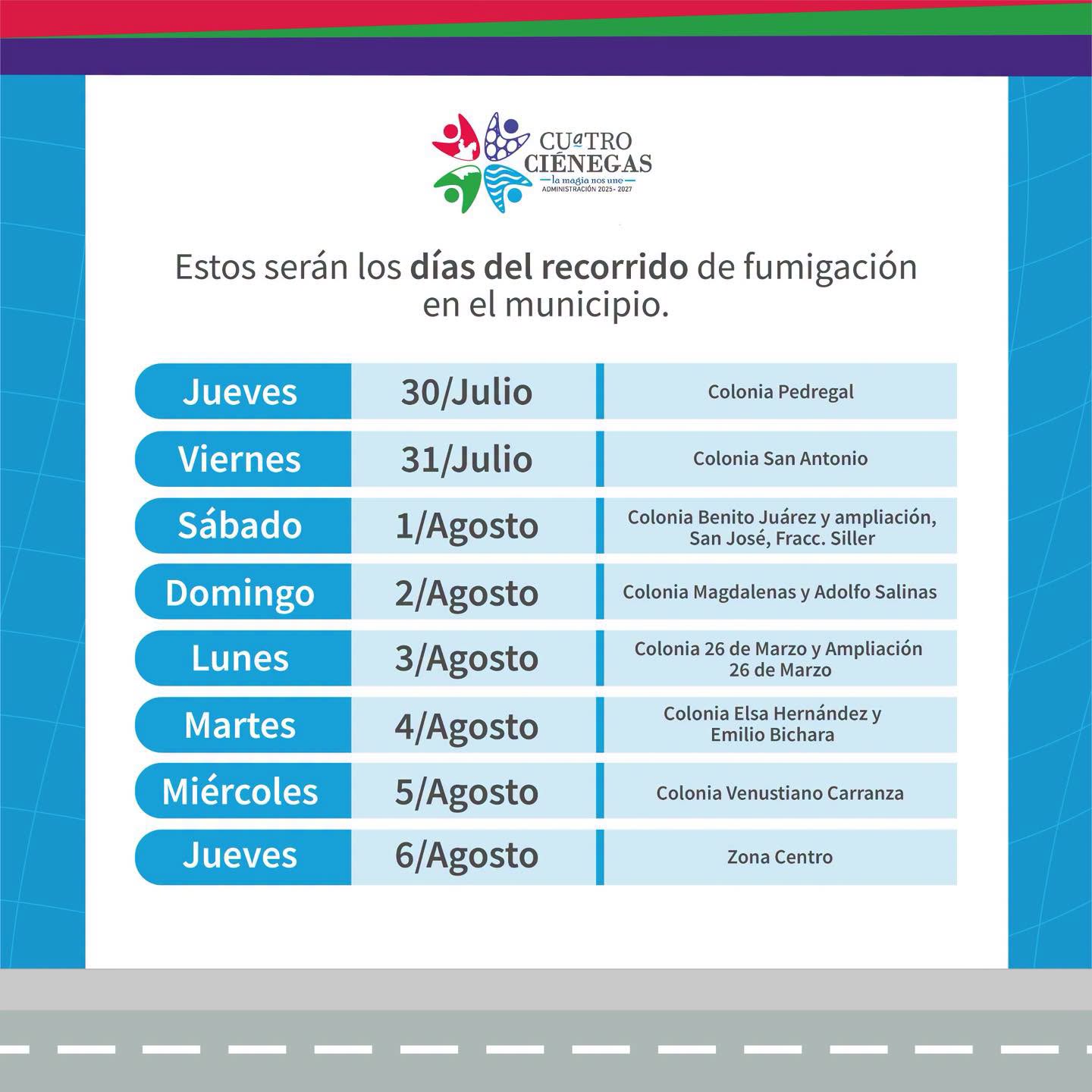 Ciénegas impulsa campaña preventiva de fumigación