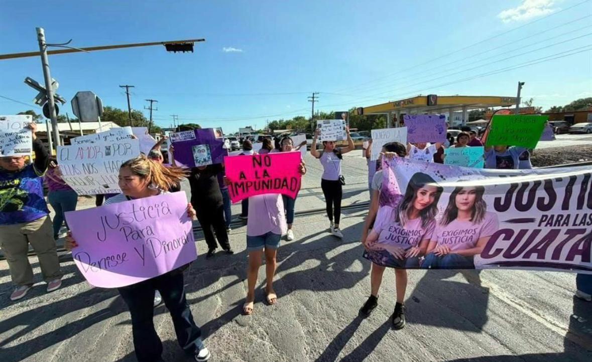 Cierran cruce en puente a EU por el asesinato de gemelas en Matamoros