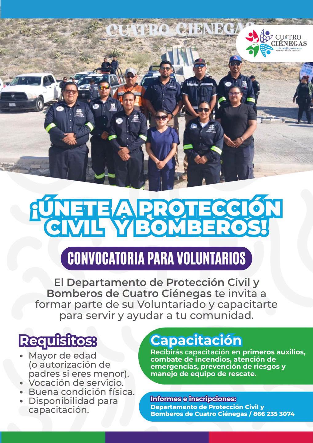 CIÉNEGAS BUSCA FORTALECER AL EQUIPO DE PROTECCIÓN CIVIL