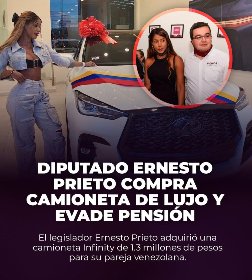 Compra camioneta Infinity a novia; no alimenta a sus hijos