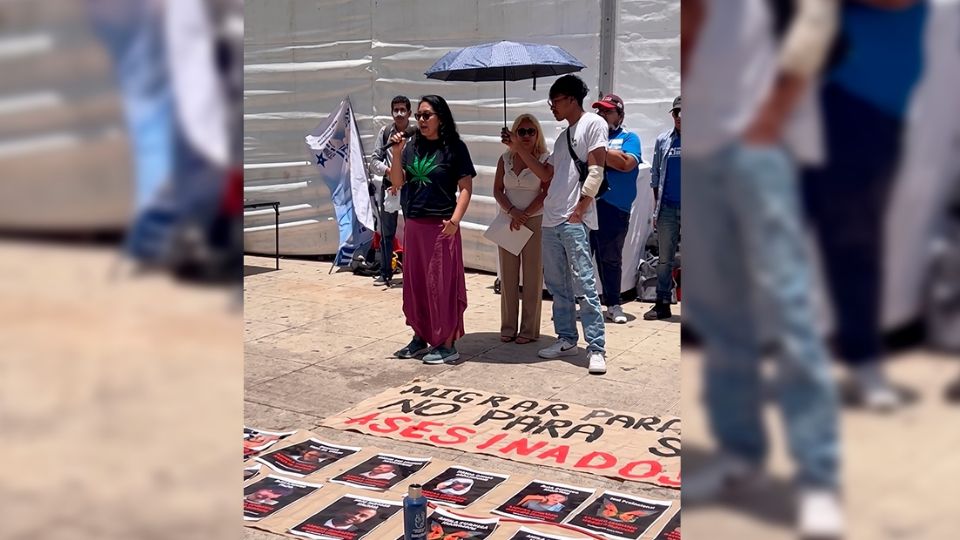 Se manifiestan en la CDMX para exigir justicia por mexicanos asesinados por el ICE en EU