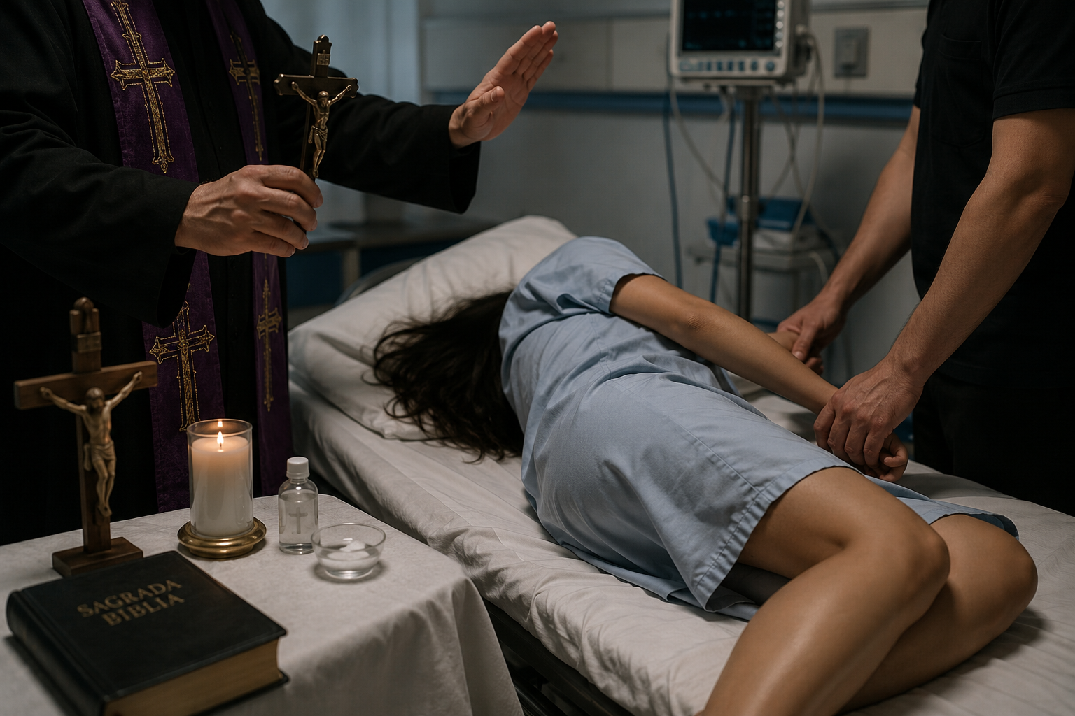 Hacen exorcismo en hospital de Monclova