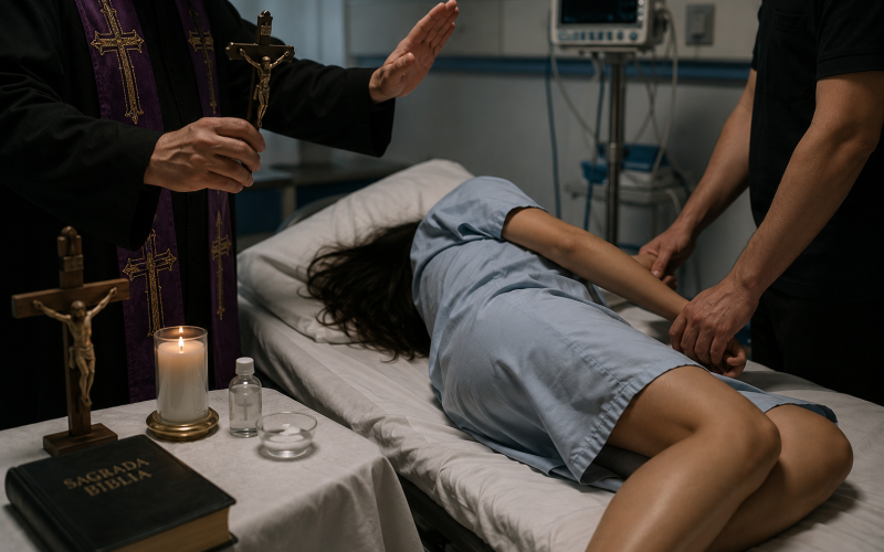 Hacen exorcismo en hospital de Monclova
