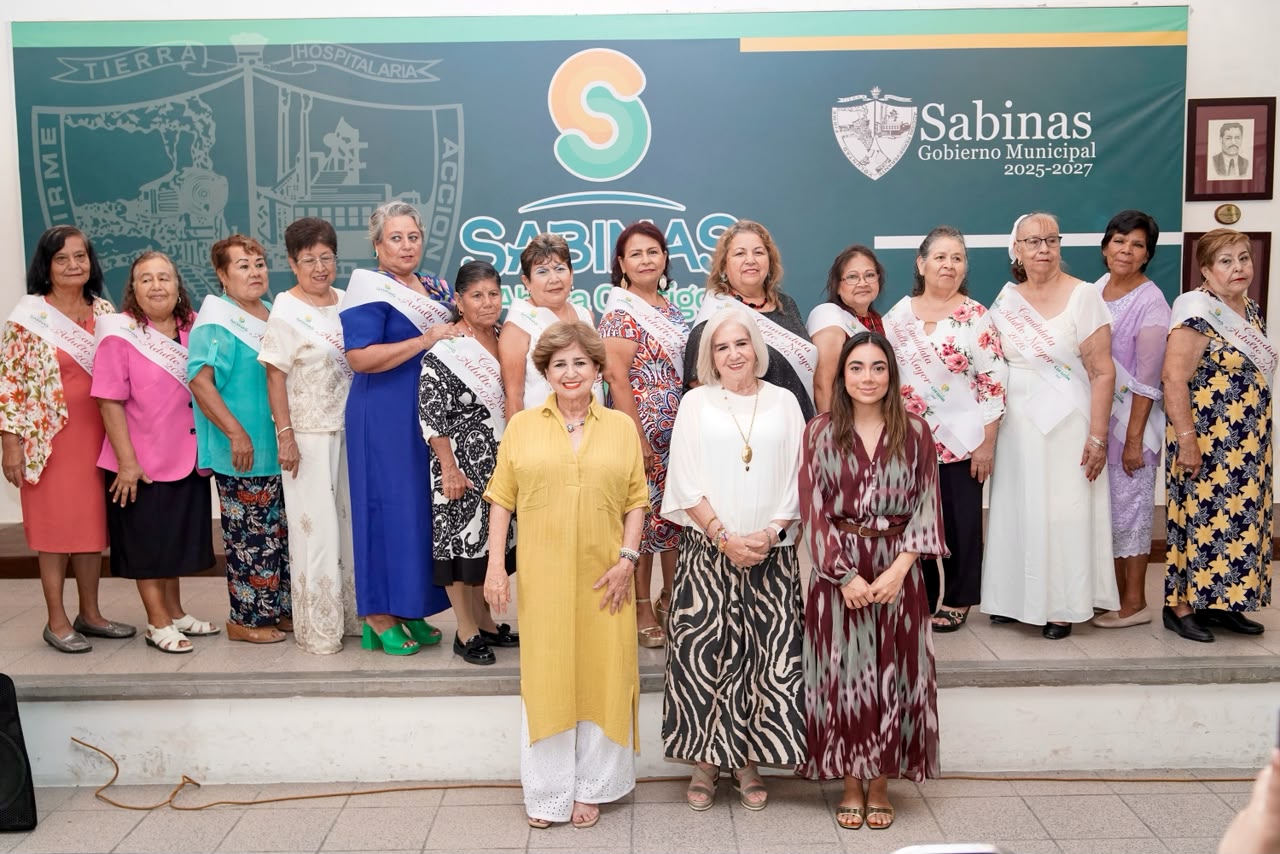 PRESENTAN A CANDIDATAS DEL CERTAMEN REINA DEL ADULTO MAYOR SABINAS 2026