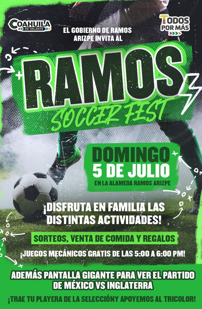 Habrá Ramos Soccer Fest en apoyo a la Selección Nacional