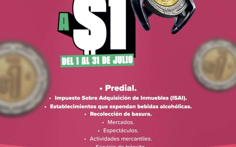 Por concluir recargos de a peso en el predial