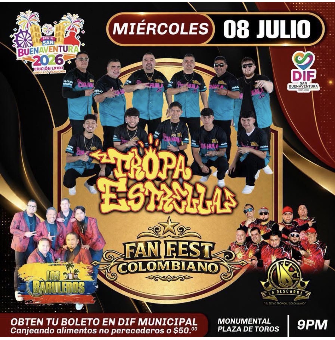 INVITA EL DIF DE SB A FAN FEST COLOMBIANO 2026 CON CAUSA