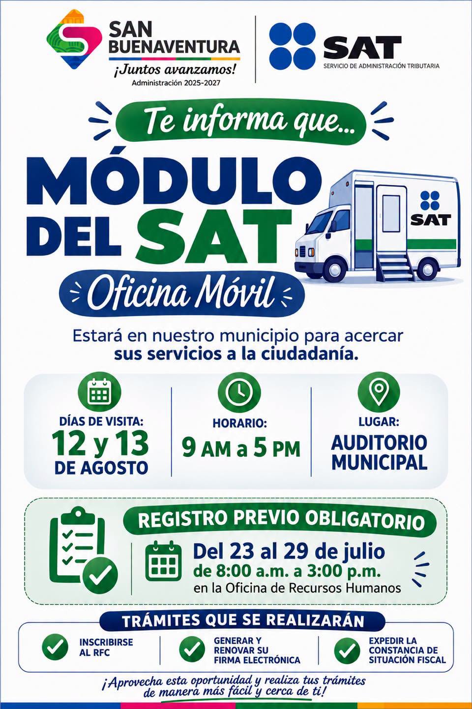 Recibirá San Buenaservicios del SAT