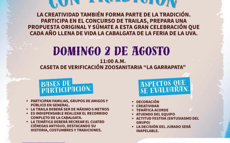 Víctor Leija invita al concurso de trailas