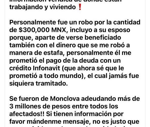 Ofrecen recompensa por información de su paradero