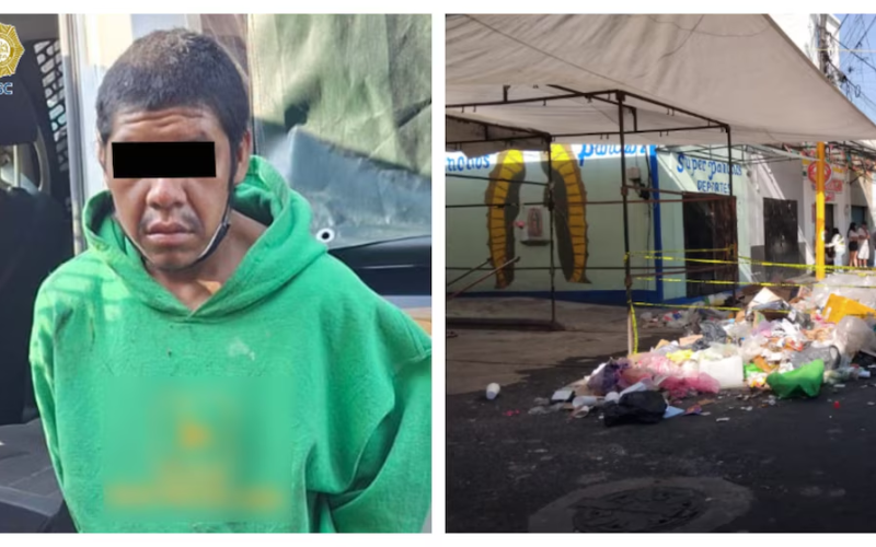 Hallan un cadáv3r embolsado entre basura en Tepito: detuvieron al hombre que lo arrojó