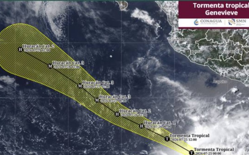 Nace la tormenta tropical ‘Genevieve’: ¿Cuándo se podría intensificar a huracán?