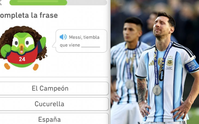 Duolingo se burla de Messi por perder la Final del Mundial y provoca que argentinos desinstalen la aplicación