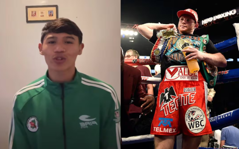 Canelo Álvarez apoya con 80 mil pesos a joven promesa del boxeo mexicano