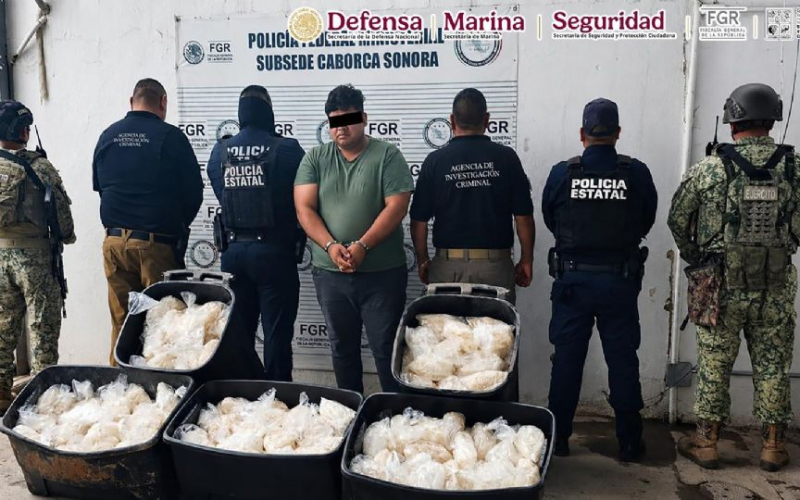 Incautan 200 kilos de m*tanfetamina en Sonora; estaban ocultos en carretes industriales