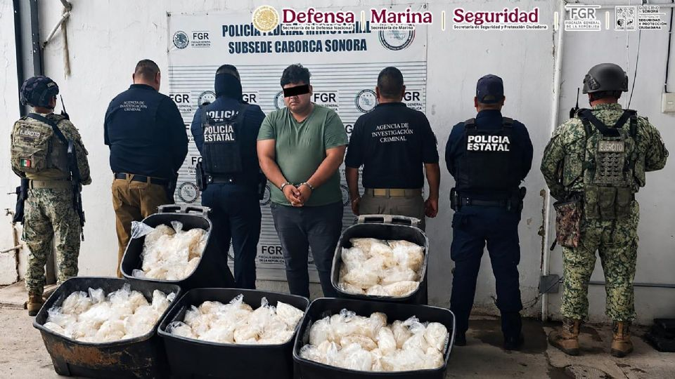 Incautan 200 kilos de m*tanfetamina en Sonora; estaban ocultos en carretes industriales